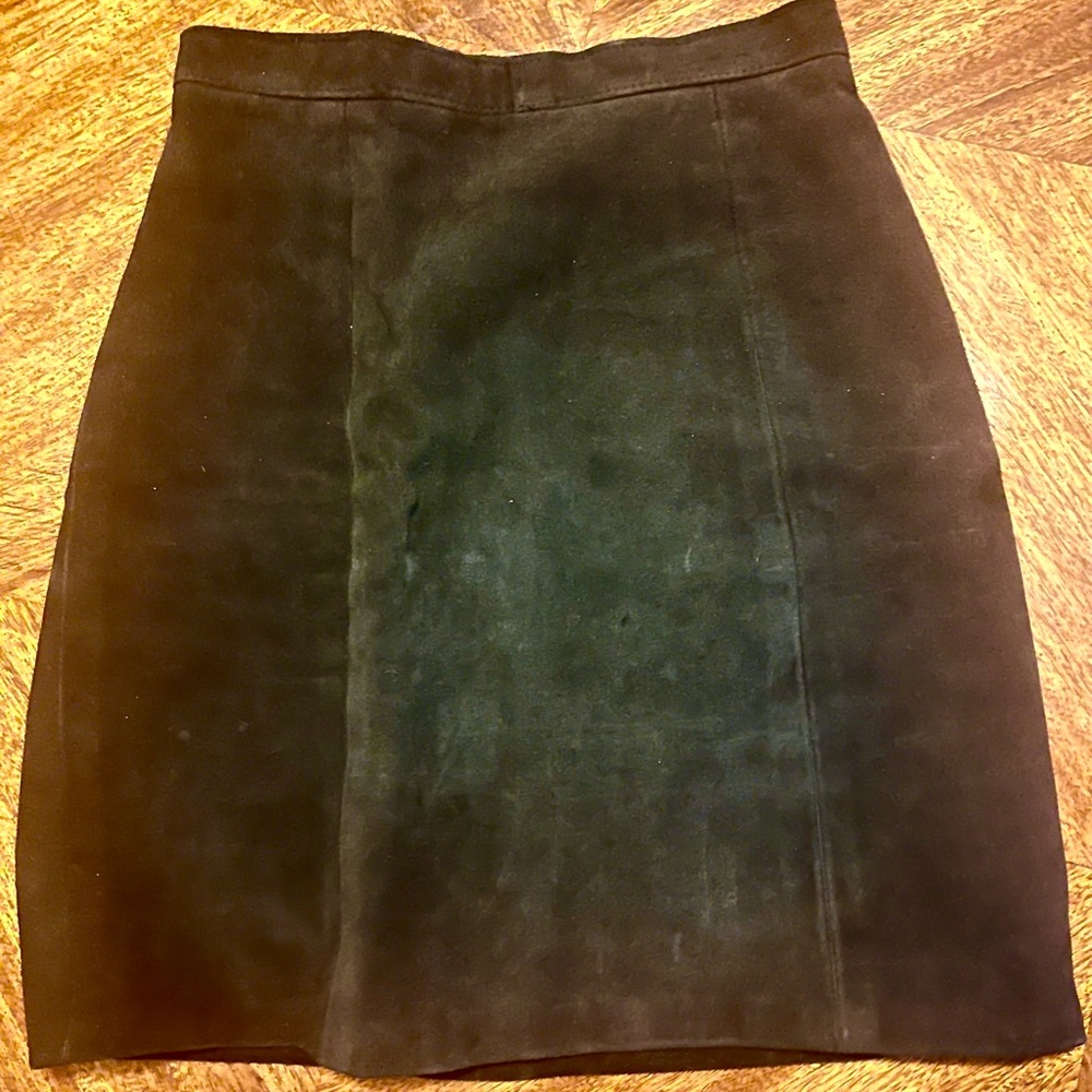 Suede Leather Skirt, size 5-6